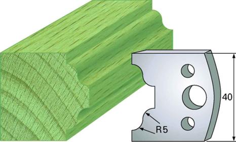 F 25 SP / HSS Standard - Profilmesser und Abweiser 40 mm - effektiv-werkzeuge