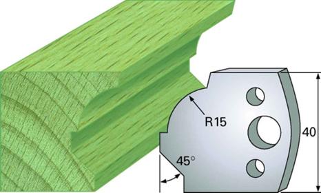 F 37 SP / HSS Standard - Profilmesser und Abweiser 40 mm - effektiv-werkzeuge