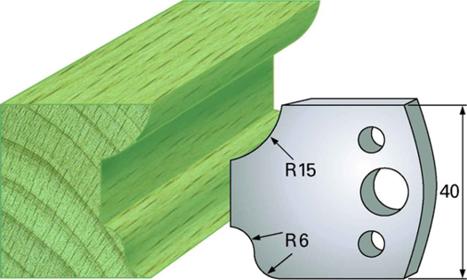F 44 SP / HSS Standard - Profilmesser und Abweiser 40 mm - effektiv-werkzeuge