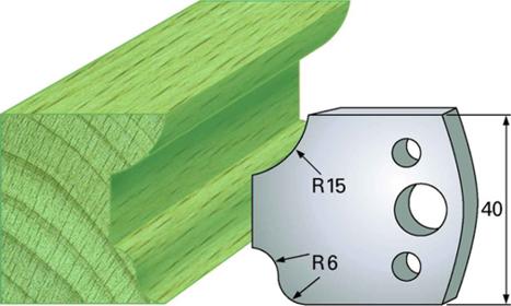 F 44 SP / HSS Standard - Profilmesser und Abweiser 40 mm - effektiv-werkzeuge