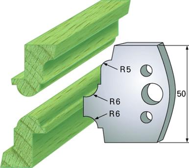 F 542 SP / HSS Standard - Profilmesser und Abweiser 50 mm - effektiv-werkzeuge