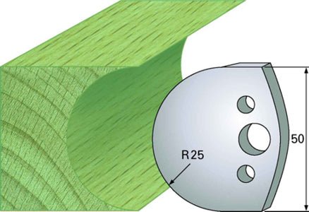 F 543 SP / HSS Standard - Profilmesser und Abweiser 50 mm - effektiv-werkzeuge