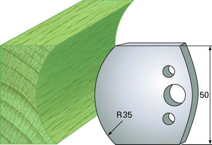 F 545 SP / HSS Standard - Profilmesser und Abweiser 50 mm - effektiv-werkzeuge