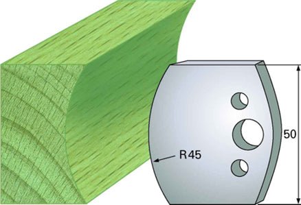 F 554 SP / HSS Standard - Profilmesser und Abweiser 50 mm - effektiv-werkzeuge