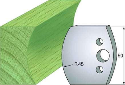 F 554 SP / HSS Standard - Profilmesser und Abweiser 50 mm - effektiv-werkzeuge