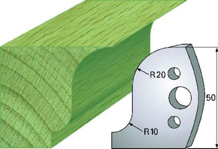 F 570 SP / HSS Standard - Profilmesser und Abweiser 50 mm - effektiv-werkzeuge