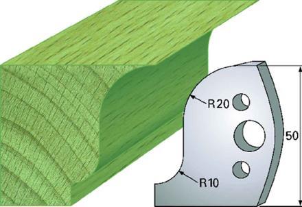 F 570 SP / HSS Standard - Profilmesser und Abweiser 50 mm - effektiv-werkzeuge