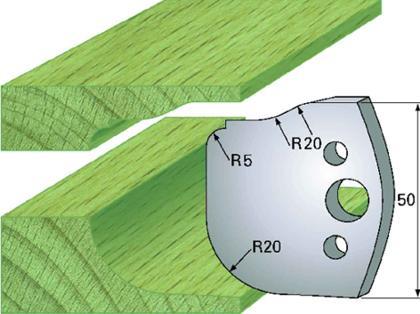 F 577 SP / HSS Standard - Profilmesser und Abweiser 50 mm - effektiv-werkzeuge