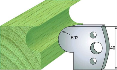 F 58 SP / HSS Standard - Profilmesser und Abweiser 40 mm - effektiv-werkzeuge