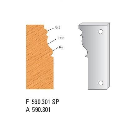 F 590.301 SP Standard - Profilmesser und Abweiser 90 mm - effektiv-werkzeuge