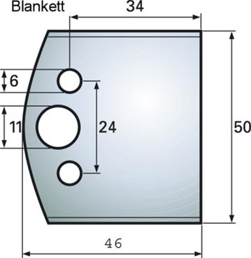 F 599 - 50 mm Blankett-Profilmesser und Abweiser aus HSS-Stahl - effektiv-werkzeuge