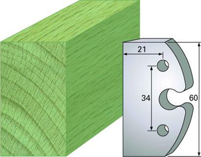 F 6000 SP Standard - Profilmesser und Abweiser 60 mm - effektiv-werkzeuge