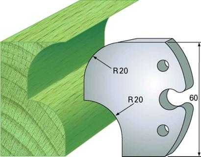 F 6019 SP Standard - Profilmesser und Abweiser 60 mm - effektiv-werkzeuge