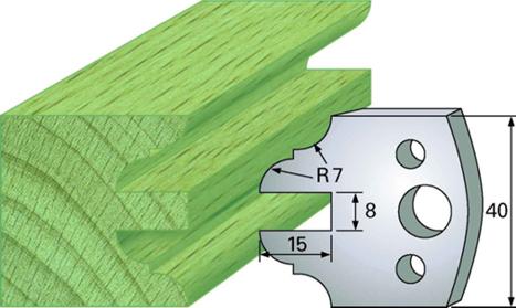 F 99 SP / HSS Standard - Profilmesser und Abweiser 40 mm - effektiv-werkzeuge