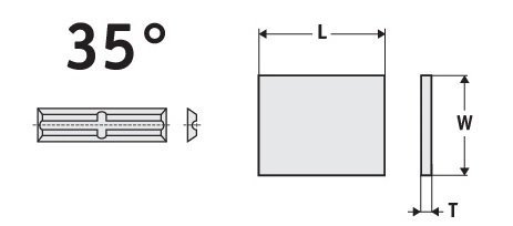 HM Mini - Wendeschneidplatten Rückennut und Quernut 10 Stk. - effektiv-werkzeuge