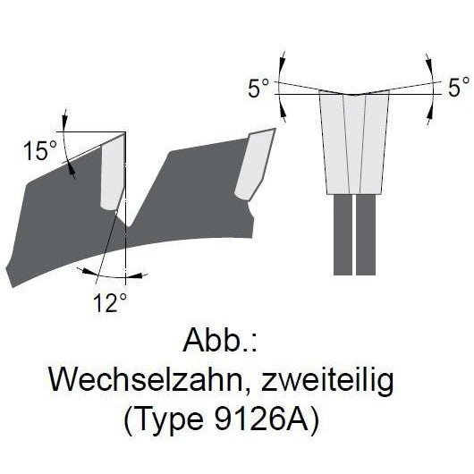 HM Vorritz-Kreissägeblatt Ø 80-180 mm Wechselzahn, Zweiteilige Ausführung - effektiv-werkzeuge