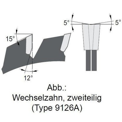 HM Vorritz-Kreissägeblatt Ø 80-180 mm Wechselzahn, Zweiteilige Ausführung - effektiv-werkzeuge