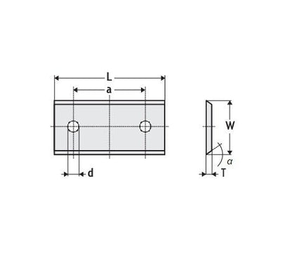 HM Wendeplatten Z2 (2-loch) 12,0 mm Breite, 5° links, Qualität KCR08 - 10 Stück