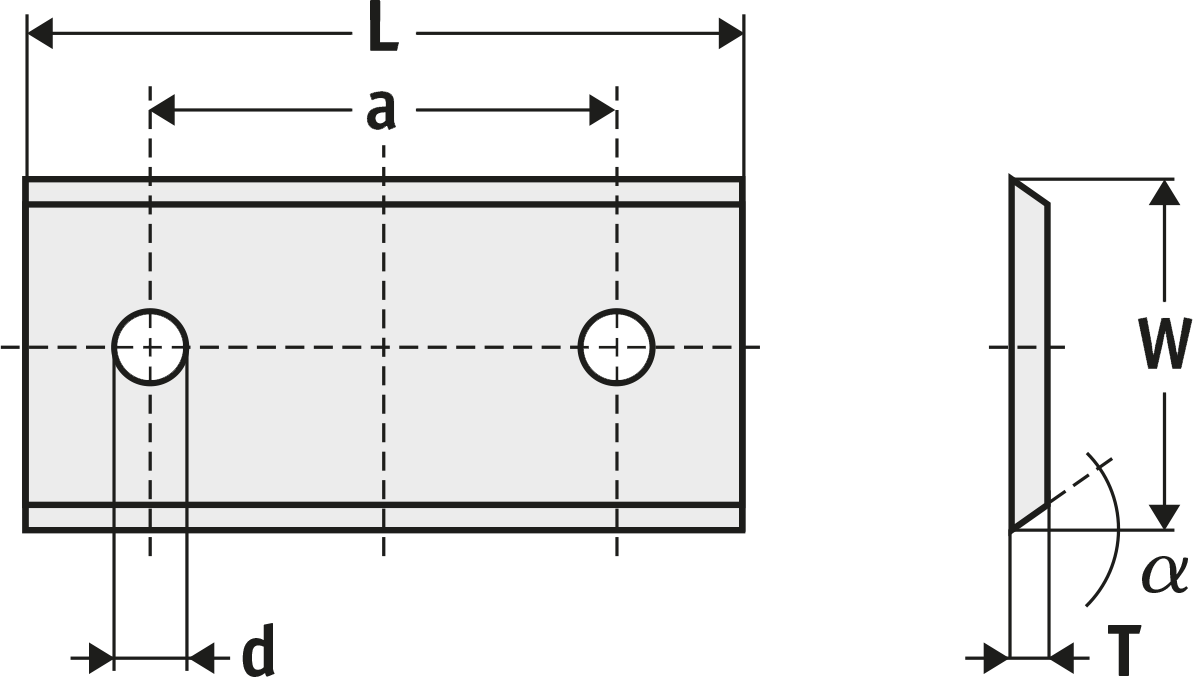 HM Standard Wendeplatten Z2 (2-loch) 12,0 mm 10 Stk. - effektiv-werkzeuge