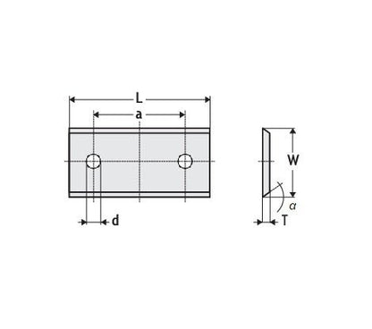 HM Wendeplatten Z2 (2-Loch) 13,0 mm Breite, Qualität KCR08 - 10 Stück