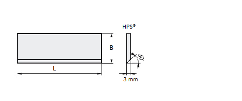HPS® Streifenhobelmesser 3 mm Stärke - effektiv-werkzeuge