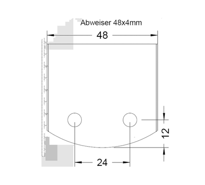 Sonderanfertigung HSS Profilmessersatz 50 x 4 mm - effektiv-werkzeuge