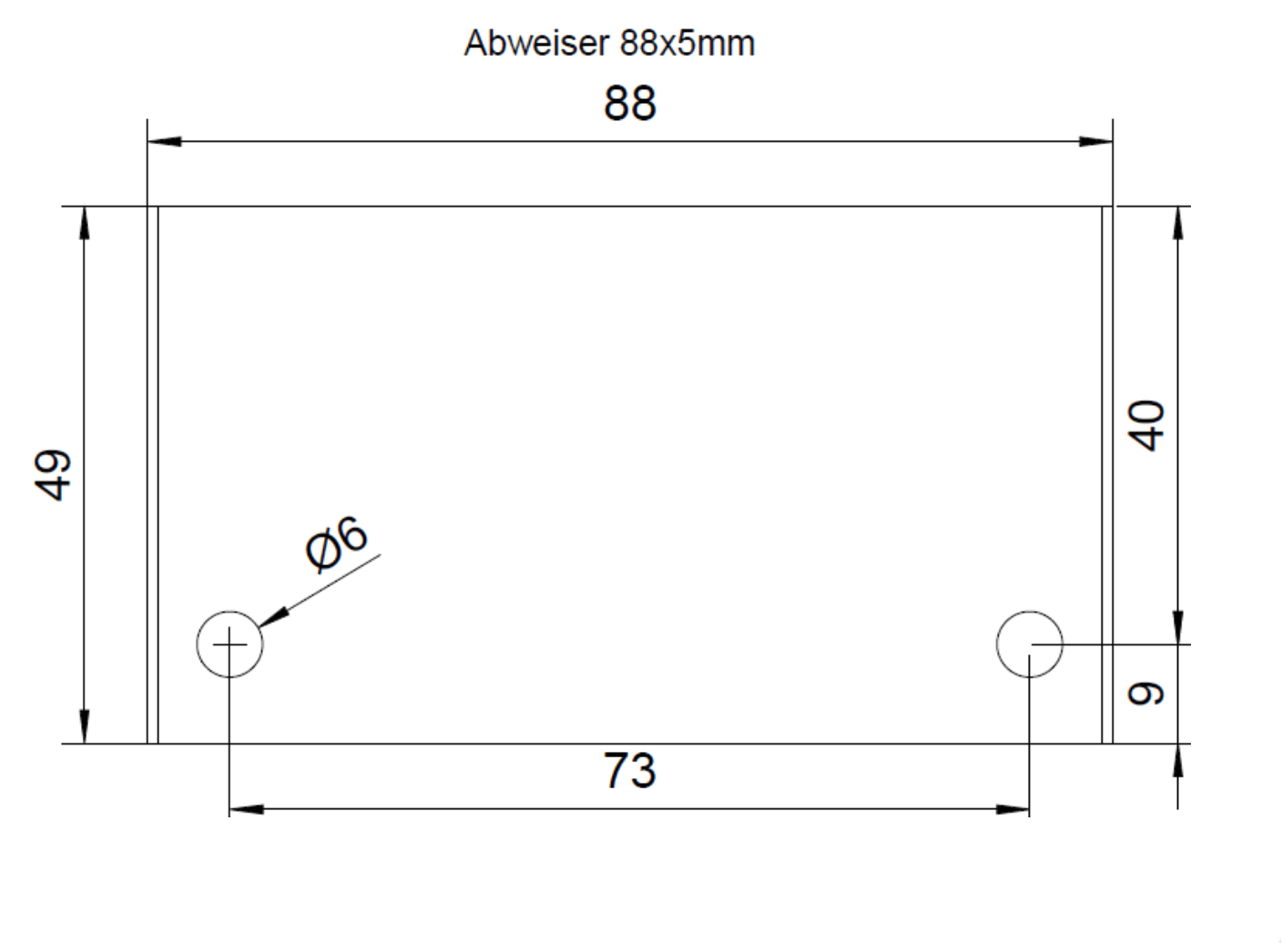 Sonderanfertigung HSS Profilmessersatz 90 x 5,5 mm - effektiv-werkzeuge