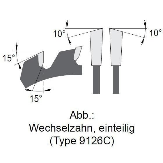 Vorritz-Kreissägeblatt Ø 120 mm Wechselzahn, Einteilige Ausführung - effektiv-werkzeuge